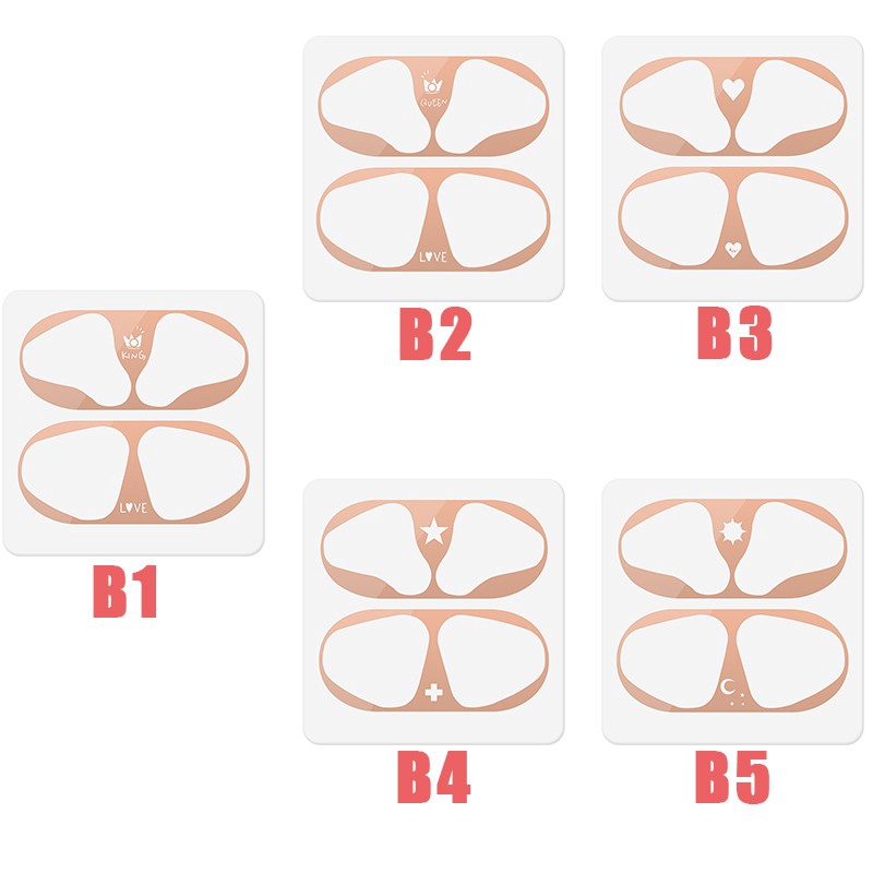 Miếng dán chống bụi cho hộp tai nghe Airpods 1 2