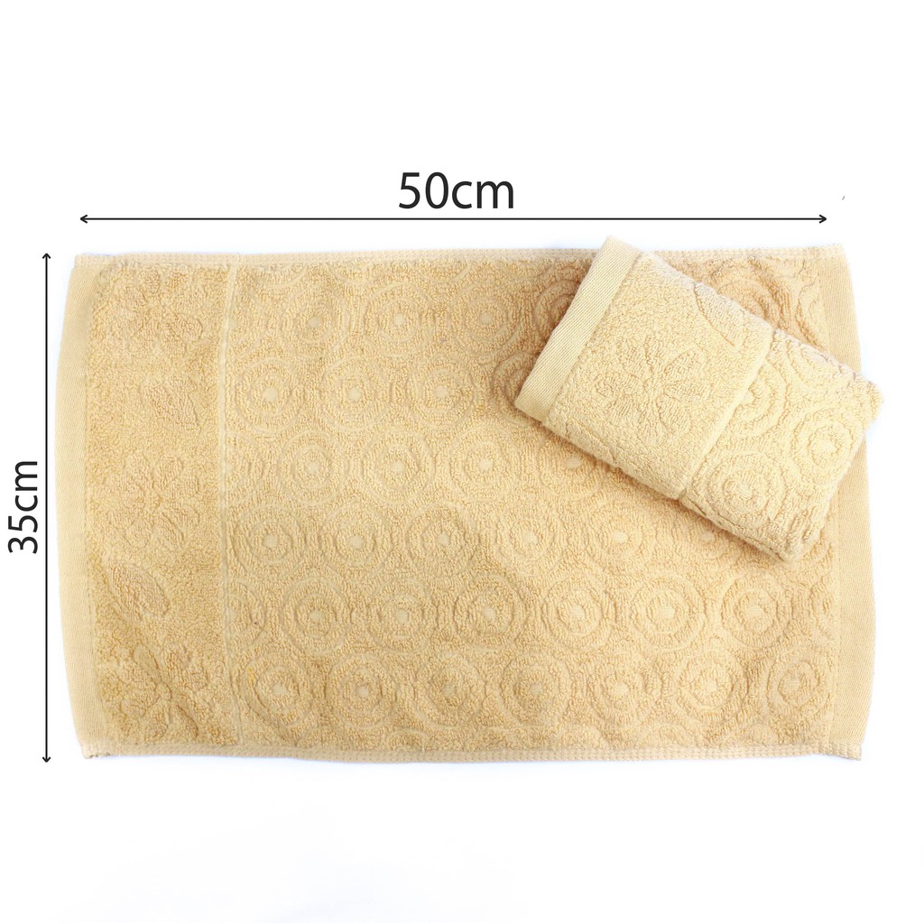 Khăn Mặt Cotton Nam Đô Hoạ Tiết Trơn Êm Ái Kích Thước 30x50 - 21662