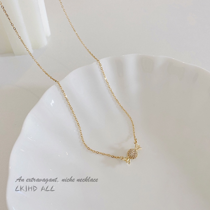 Vòng cổ Bằng Thép Titan Màu Kẹo Thời Trang Sang Trọng Cho Nữ