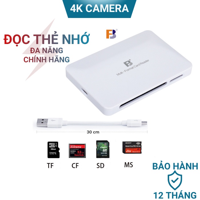 Đầu đọc thẻ nhớ CF SD Micro SD MS đa năng tốc độ cao chính hãng