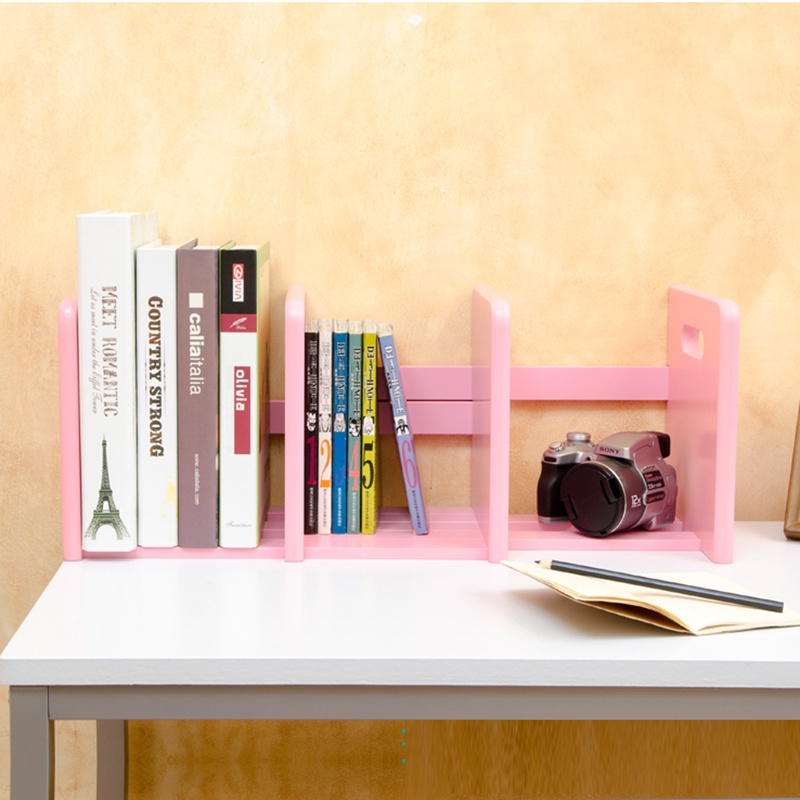 Giá chặn sách co giãn kệ chặn sách để bàn xếp gọn [ gỗ thông ] - BKDW02