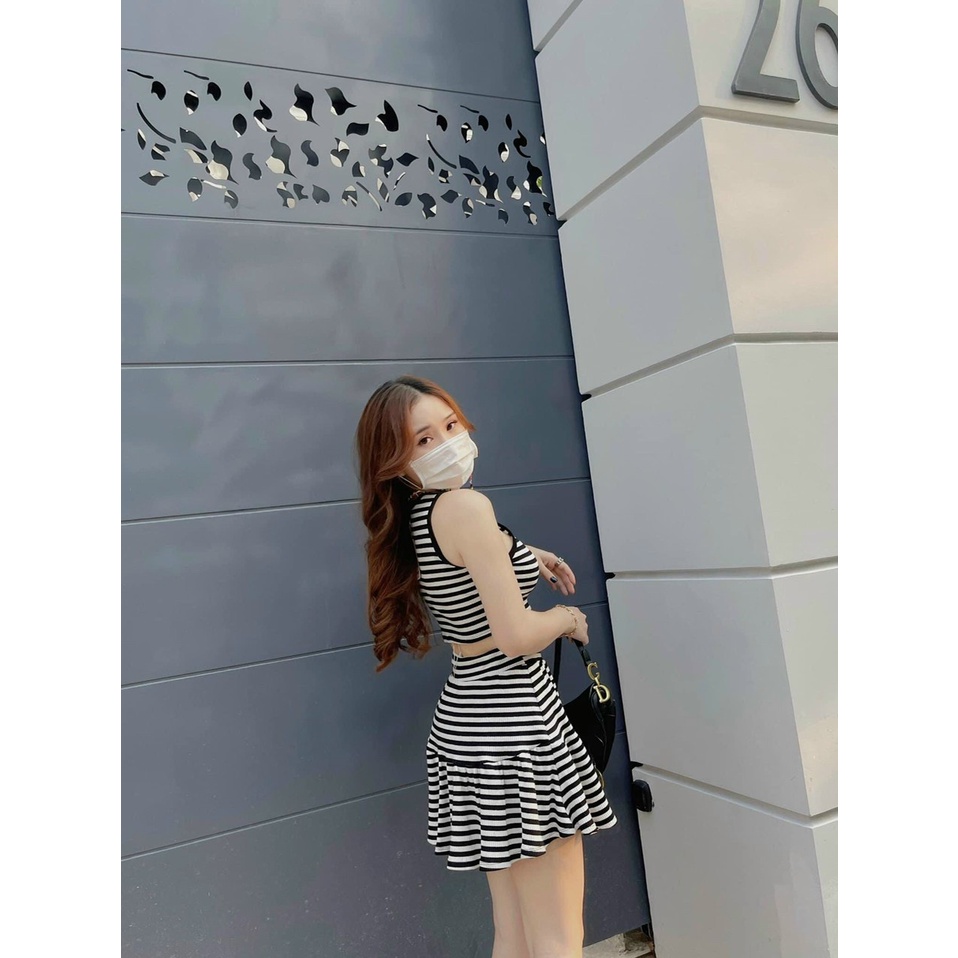 Set Thun chân váy áo ba lỗ siêu xinh