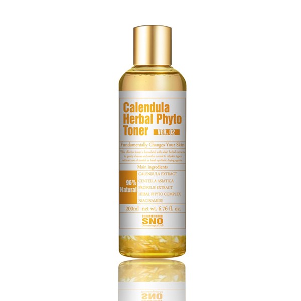 Toner nâng tone da Hoa cúc tươi Calendula Herbal Phyto SNO 200ml