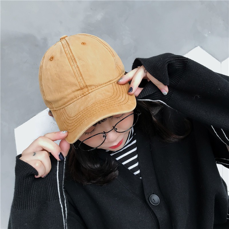 Mũ Lưỡi Trai Chất Liệu Cotton Thoáng Mát Hoạ Tiết Xinh Xắn Cho Nữ