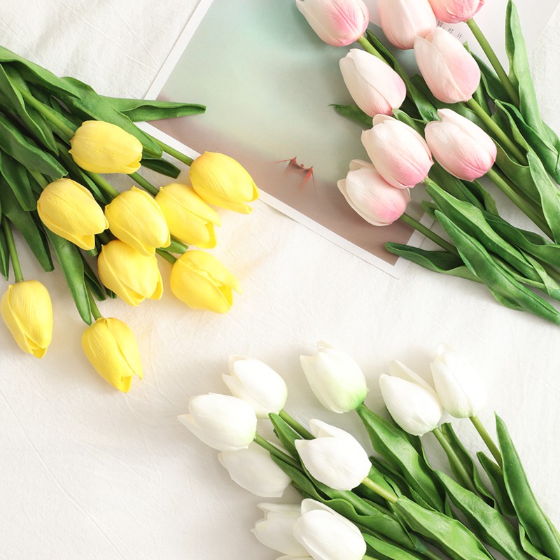 Hoa tulip nhân tạo dùng để trang trí đa năng