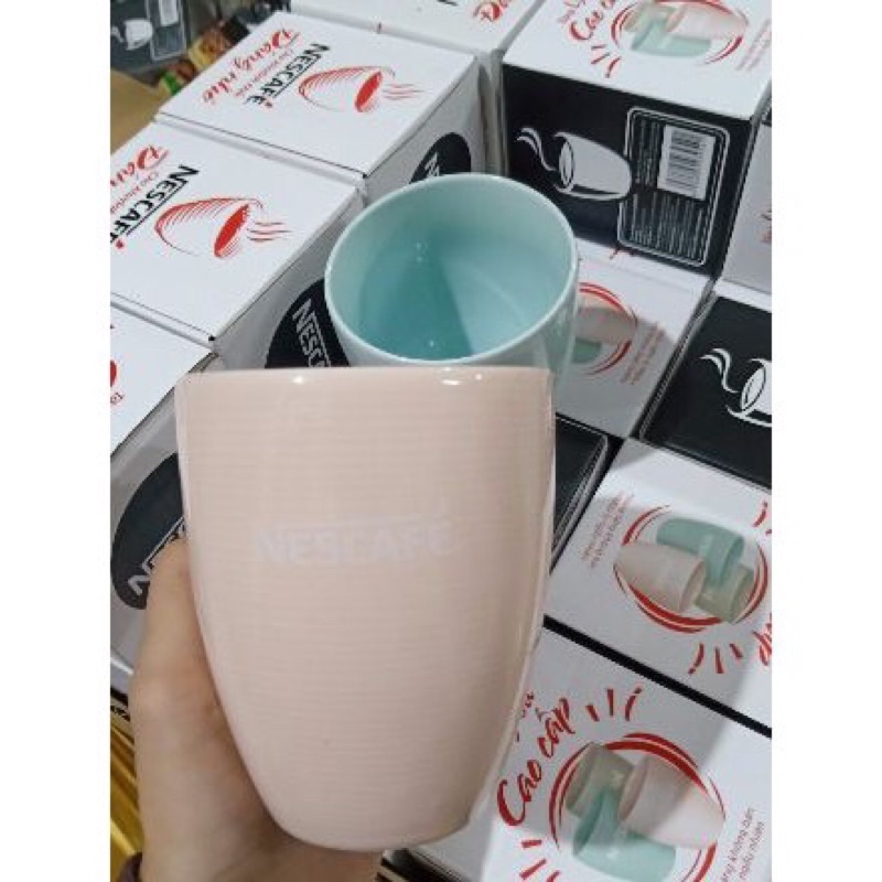 Combo 4 ly sứ shop chỉ còn màu hồng