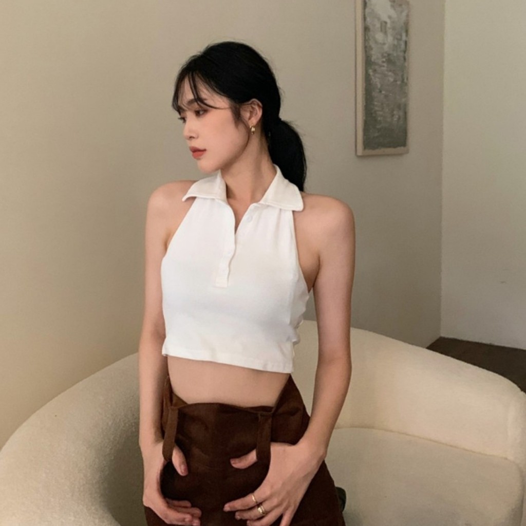 [Mã WASKT410K giảm 10K đơn 50K] Áo Ba Lỗ Cổ Trụ Dáng Dài Chấm Lưng Quần Chất Borip Dày Dặn_ Ảnh Thật Chụp Sàn | BigBuy360 - bigbuy360.vn