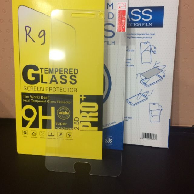 Bộ 3 kính cường lực cao cấp cho Oppo R9