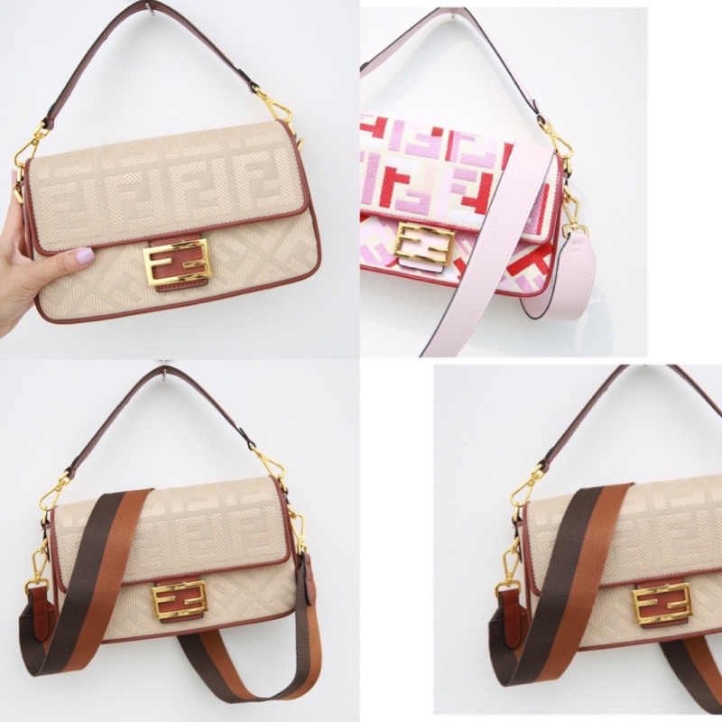 Túi W466-25 Fendi Baguette fullbox kèm khăn quai đẹp bản xịn quá mê luôn