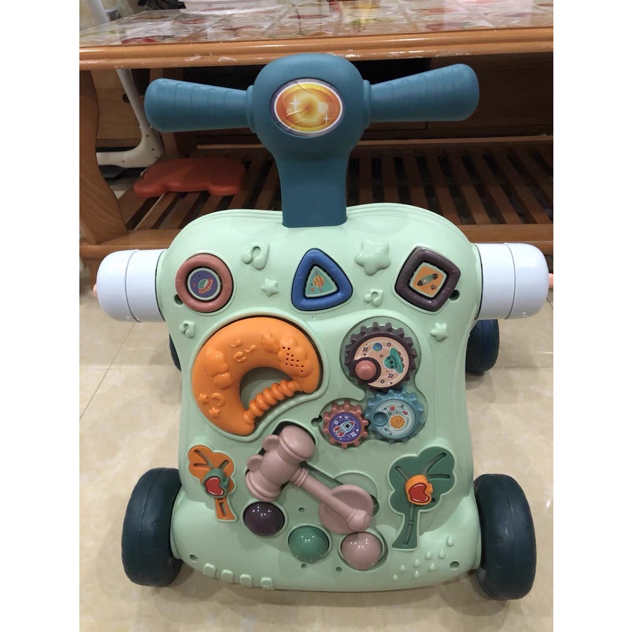 (Tích hợp 5in1) Xe tập đi, xe chòi chân, scooter, bàn nhạc,xe đẩy- Đồ chơi đầy nhà