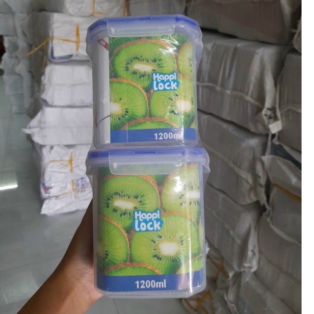 Bộ 2 Hộp Thực Phẩm Happy Lock 1200ml Tân Lập Thành | BigBuy360 - bigbuy360.vn