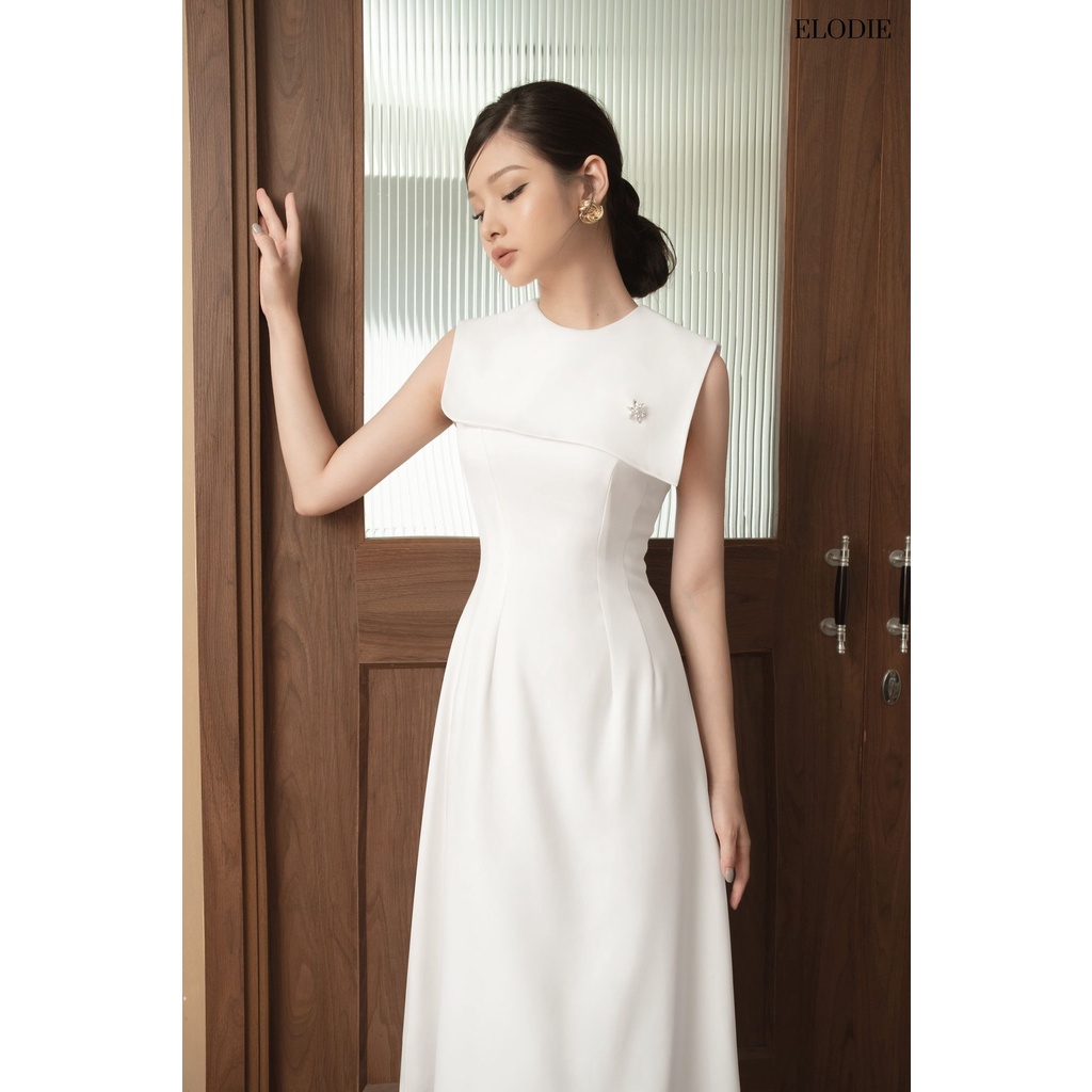 Váy Trắng, Đầm Dự Tiệc Magaly Đính Đá Sang Trọng ÉLODIE