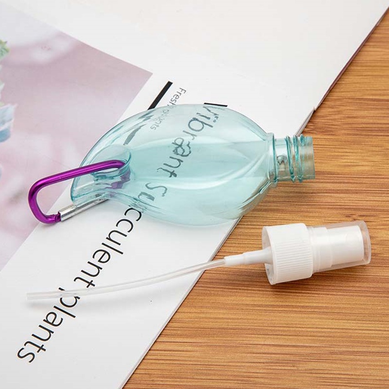 Bình xịt 50ml gắn móc khóa hình chiếc lá