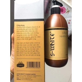 Gội tóc nhỏ 500g nhân sâm đào swhite