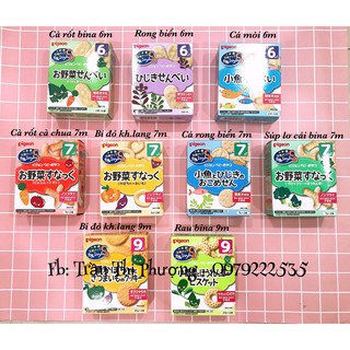 Bánh ăn dặm Pigeon cho bé 6,7,9m