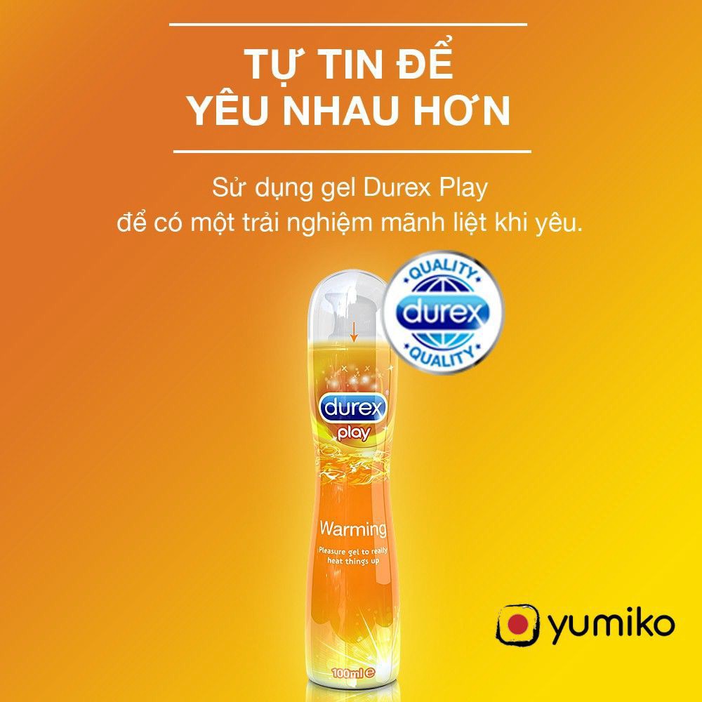 Gel Bôi Trơn Làm Ấm DUREX PLAY WARMING - Lọ 100ml