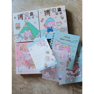 Sét hộp sổ hình ngộ nghĩnh 3 món(sticke,sổ,giấy note)
