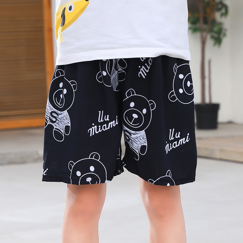 Quần Short Cotton Lụa Mỏng Dáng Rộng 80-170cm Thời Trang Đi Biển Cho Bé