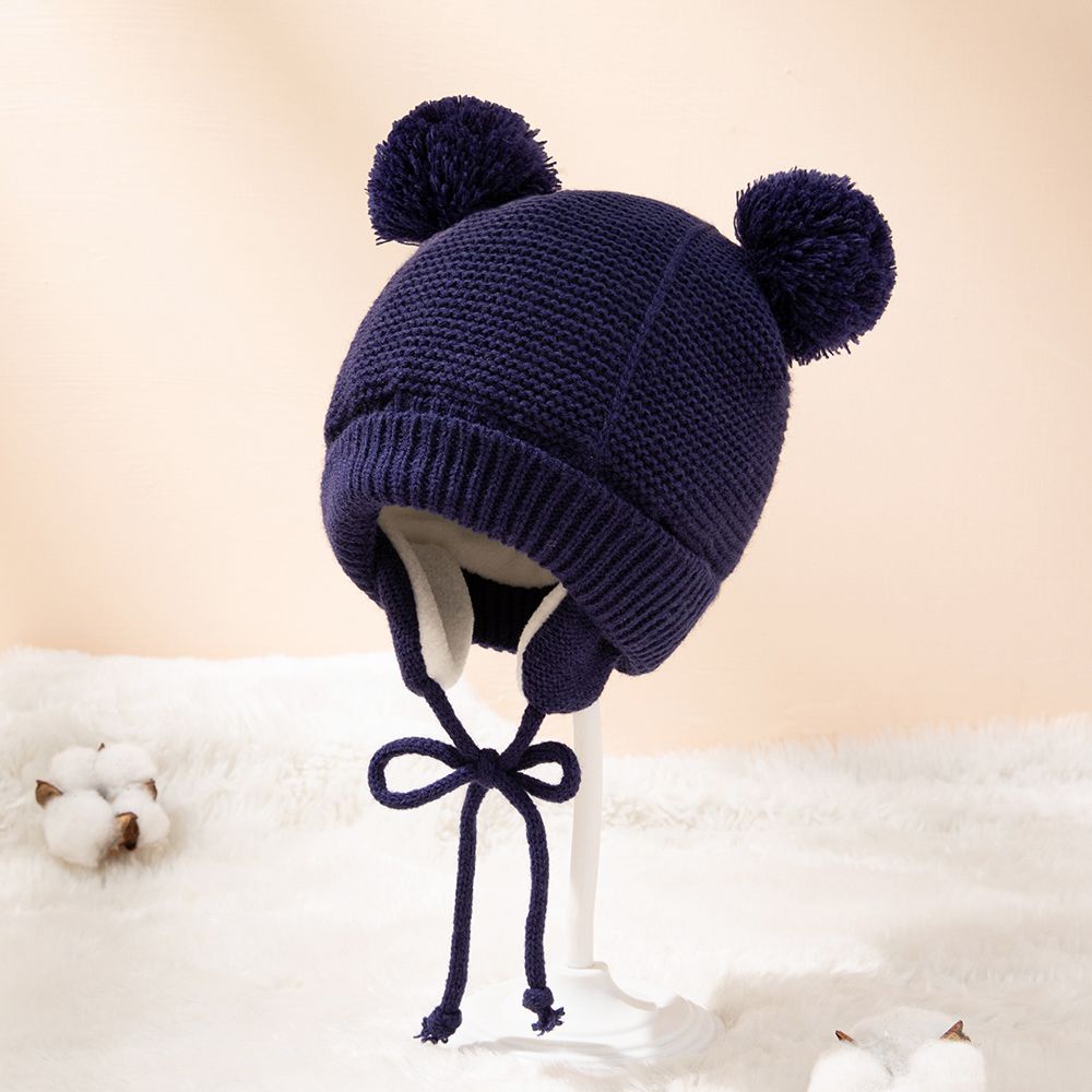 Set Mũ beanie Trùm Đầu Găng Tay Giữ Ấm Mùa Đông Dành Cho Bé 1-4 Tuổi
