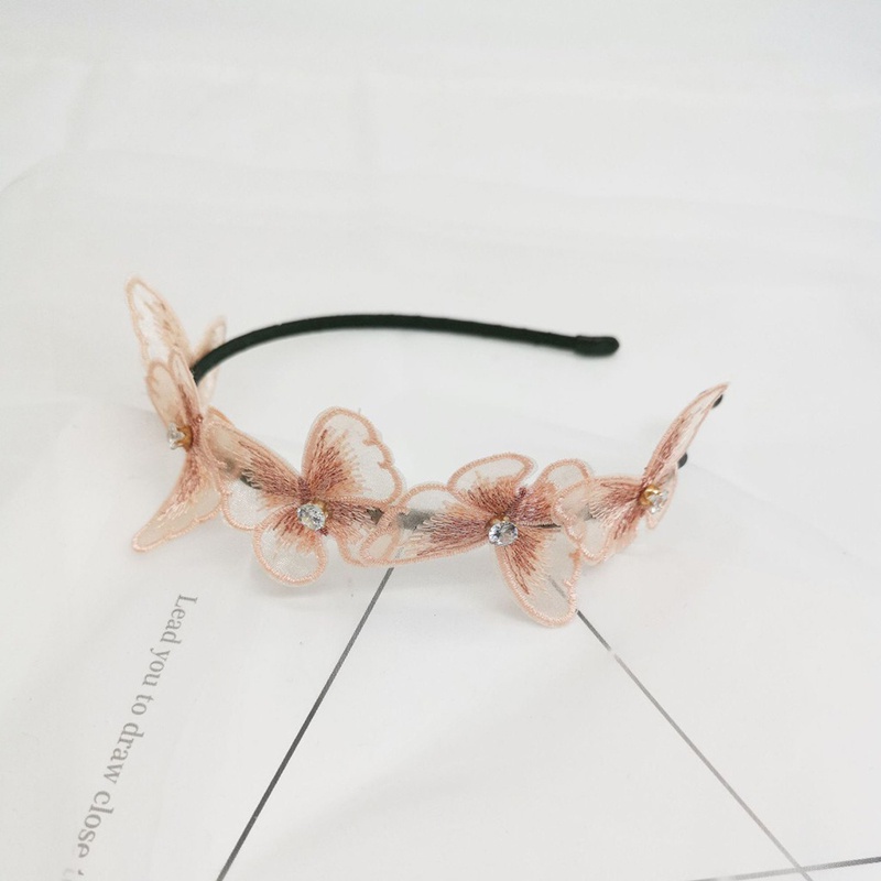 Băng đô vải trang trí cánh bướ-m xinh xắn phong cách Hàn Quốc dành cho nữ - LIONKING