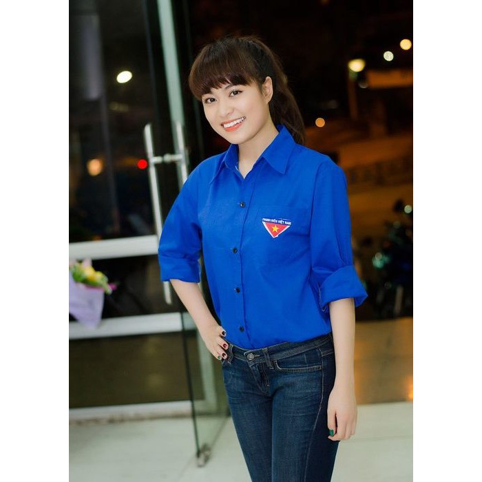 Áo Đoàn Thanh Niên Việt Nam hàng công ty loại 1 Form chuẩn Sơ mi dài tay | BigBuy360 - bigbuy360.vn