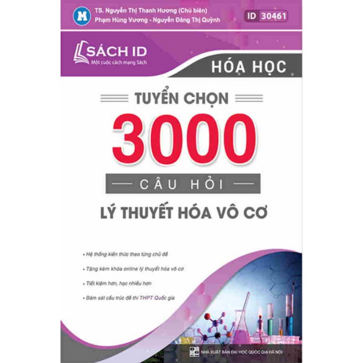 Sách - Tuyển Chọn 3000 Câu Hỏi Lý Thuyết Hóa Vô Cơ