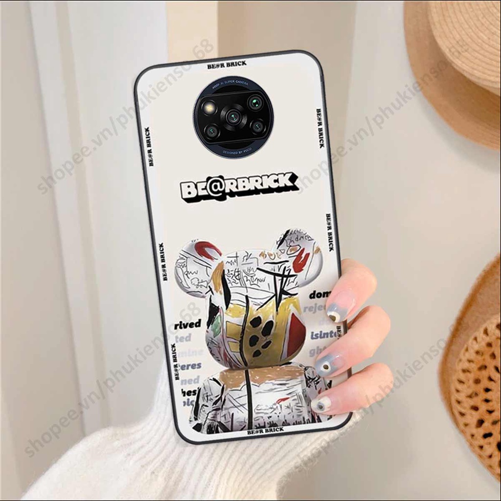 Ốp lưng điện thoại Xiaomi Poco X3 / Poco X3 Pro elegant, gấu be@rbrick cao cấp, vỏ ốp rẻ đẹp