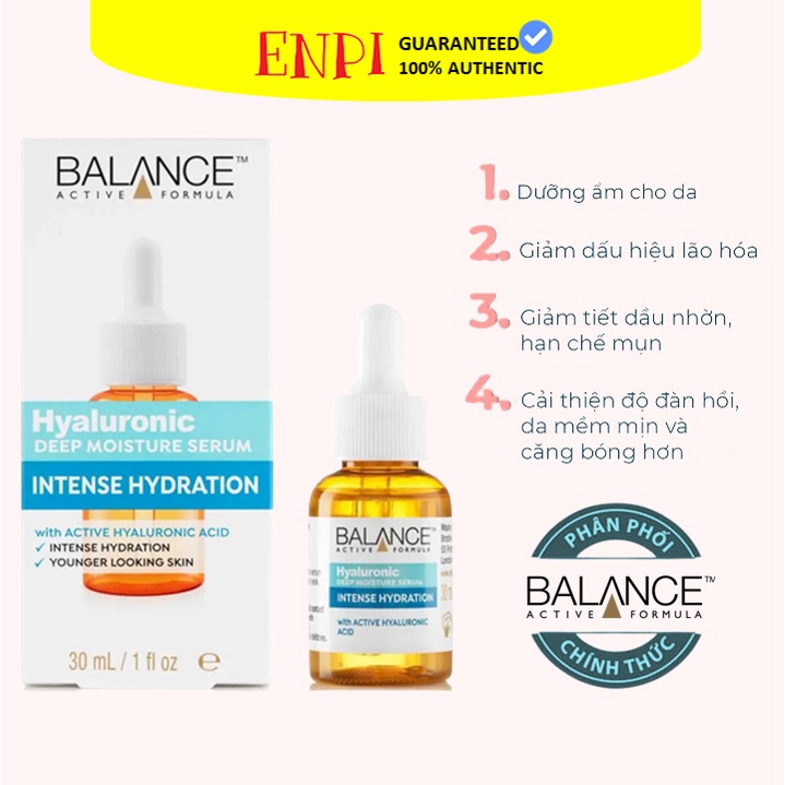 Tinh chất dưỡng ẩm Balance Hyaluronic Deep Moisture Serum
