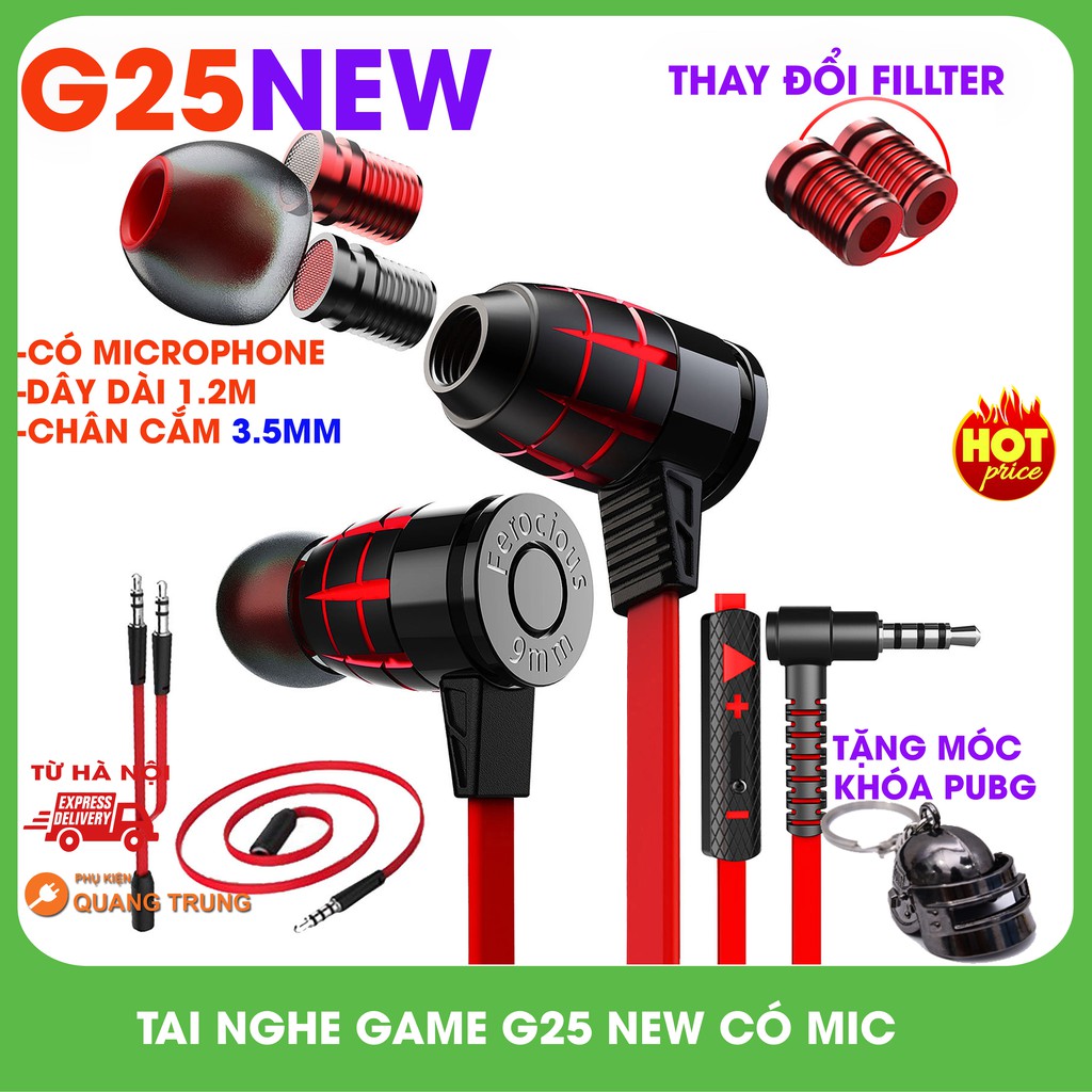 Tai nghe G25 chính hãng Plextone,phiên bản mới,có kèm fillter chỉnh âm cực hot,chơi game cực tốt