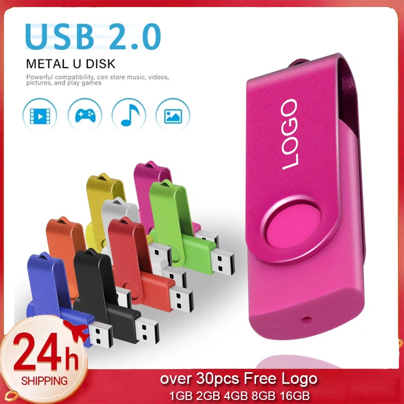 Set 30 USB 2.0 Dung Lượng 1GB 2GB 4GB 8GB 16GB Bằng Kim Loại Chống Thấm Nước