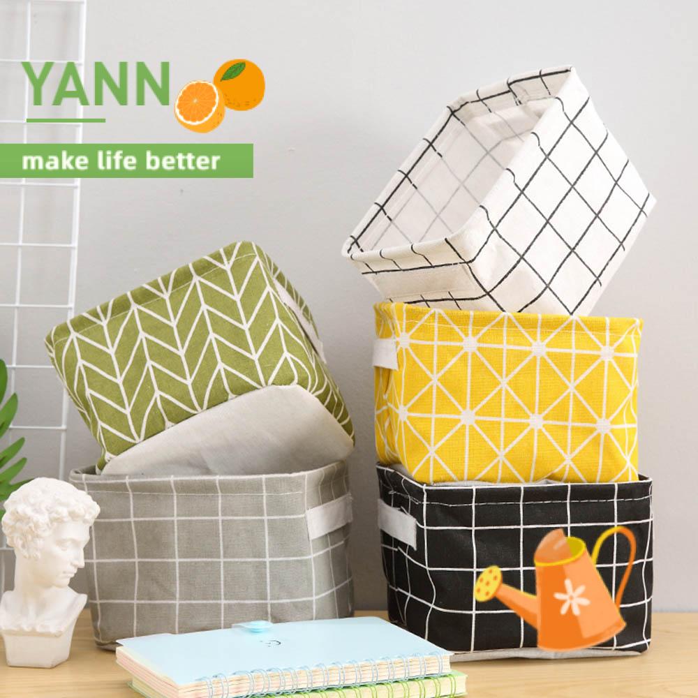 Hộp Đựng Đồ Bằng Vải Cotton Chống Nước Hình Chữ Nhật Mới