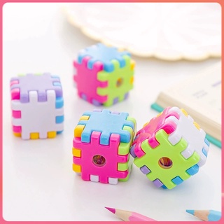Đồ chuốt bút chì hình khối rubik hoạt hình sáng tạo dành cho trẻ