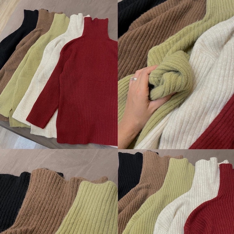 Áo len cổ lọ chất len dày (ảnh thật/ có sẵn)