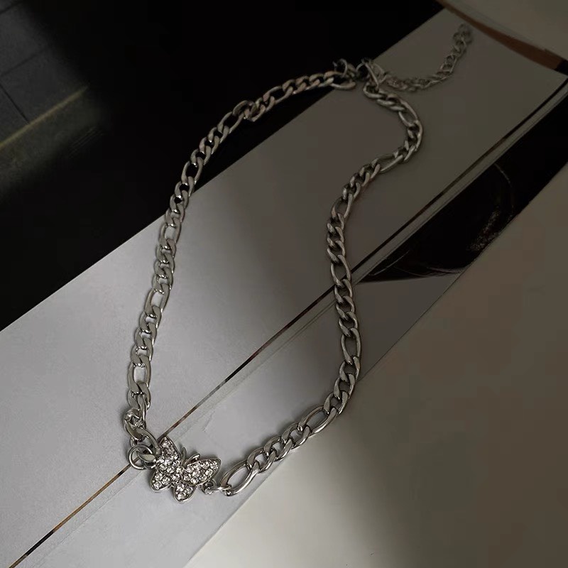 Vòng cổ nữ Choker xích Butterfly hàng Quảng Châu chất đẹp
