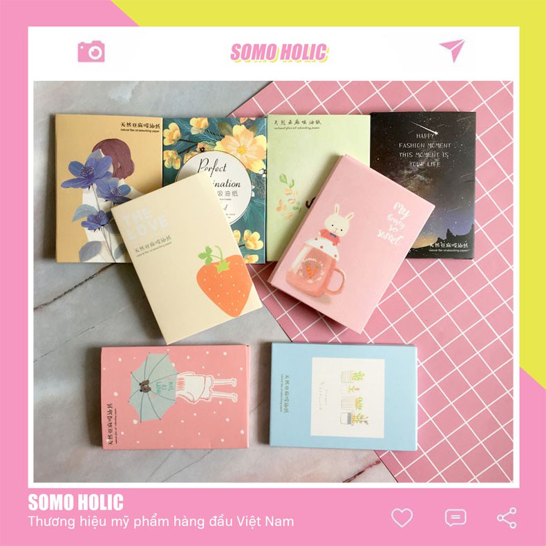 Giấy Thấm Dầu 50 tờ nội địa Trung Somoholic GTD1