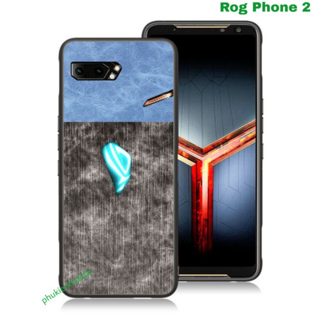 Ốp lưng Asus Rog Phone 2 vân da bò mềm thời trang cao cấp