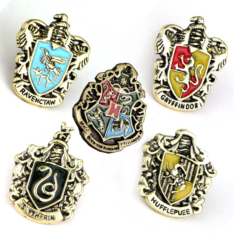 Trâm cài áo kim loại phong cách Harry Potter độc đáo