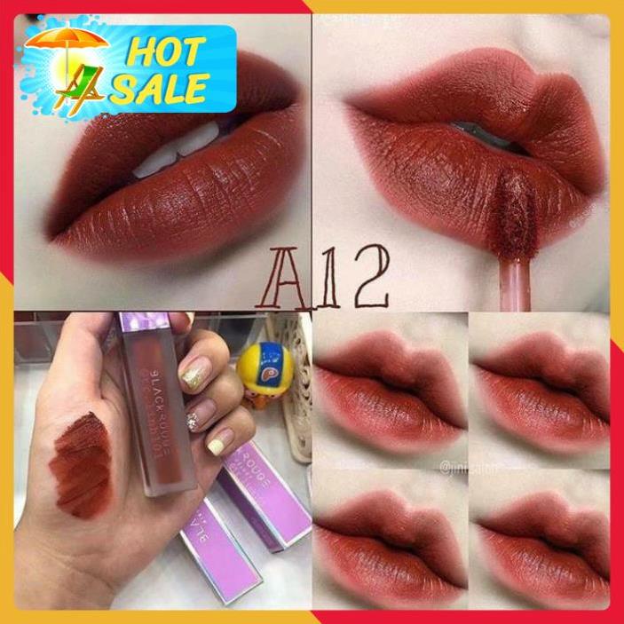 Son Black Rouge A12 ⚡️𝑪𝒉𝒖𝒂̂̉𝒏 𝑪𝒉𝒊́𝒏𝒉 𝑯𝒂̃𝒏𝒈 ⚡️ Son Màu Đỏ Nâu Trầm Siêu Hót | Thế Giới Skin Care