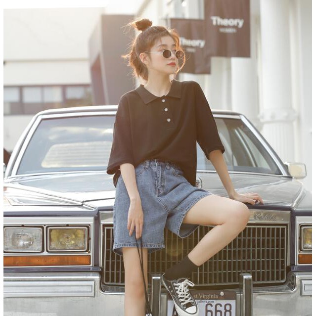 Quần shorts jean nữ Ulzzang Quảng Châu | BigBuy360 - bigbuy360.vn