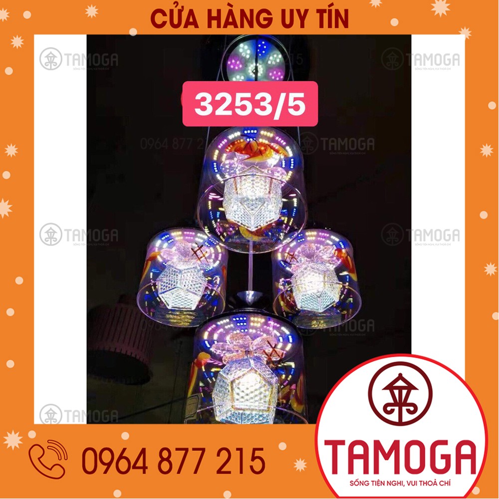 Đèn thả trần bàn ăn cao cấp TAMOGA DT 3253 - 5 quả