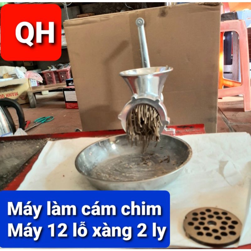 Xàng làm cám chim bằng thép cối 12 lỗ 2.0ly làm cám chim chào mào chòe vv