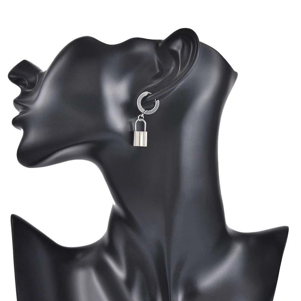 Khuyên Tai Dạng Vòng Phối Tua Rua Hình Rắn Bằng Thép Không Gỉ Phong Cách Hip Hop Thanh Lịch Dành Cho Bạn Nữ