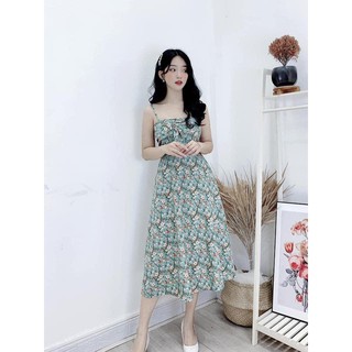🍒 Váy 2d hoa nhí nơ ngực 🍒