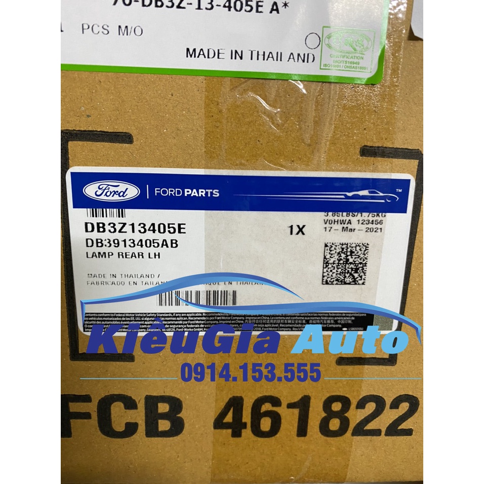 ĐÈN HẬU (LÁI SAU) FORD RANGER 2012-2021