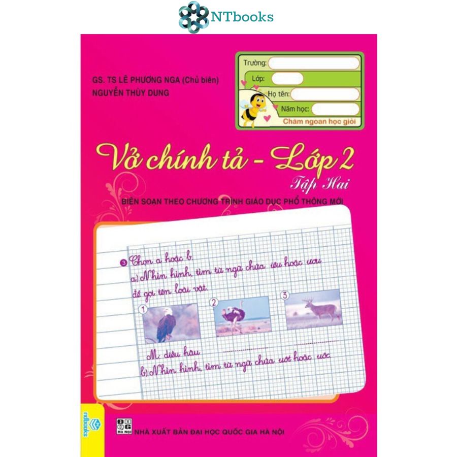Sách Vở Chính Tả Lớp 2 Tập 2 (Biên Soạn theo chương trình Giáo dục phổ thông mới)
