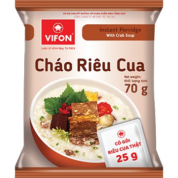 Cháo Vifon vị thịt bằm / thịt gà / sườn / nấm đông cô 70g