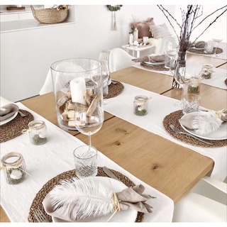 Đĩa cói decor VIETBAS tròn COI_DIAHOA35