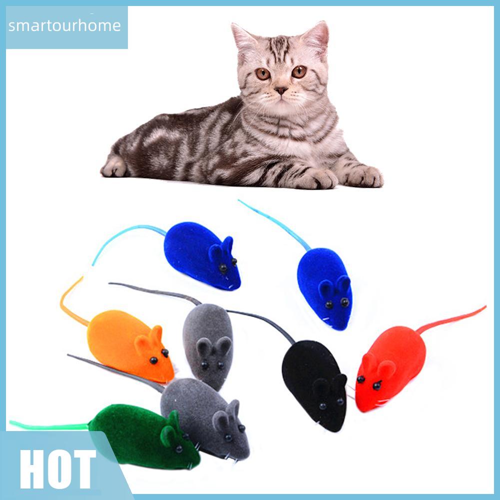 Đồ chơi con chuột giả có âm thanh cho mèo
