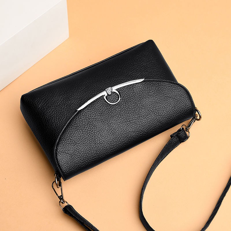 ☃❉Túi Đeo Chéo Da Thật Mềm Thời Trang 2020 Cho Phụ Nữ Trung Niên