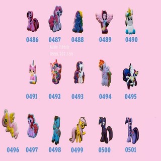 Nút nhựa sticker icon Jibbitz gắn dép sục, dép cá sấu 2D NHỎ (1 nút) mẫu C